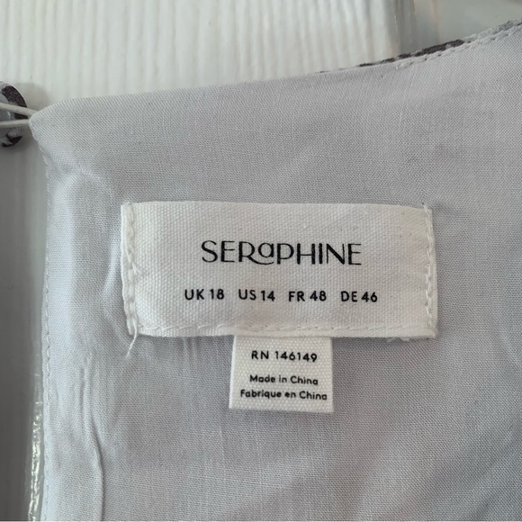 NWOT Seraphine Pintuck Flowy Snakeskin Maternity & Nursing Blouse - Picture 8 of 13